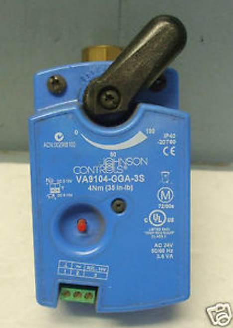 VALVE ELECTRIC ACTUATOR JOHNSON CONTROLS VA9104-GGA3S