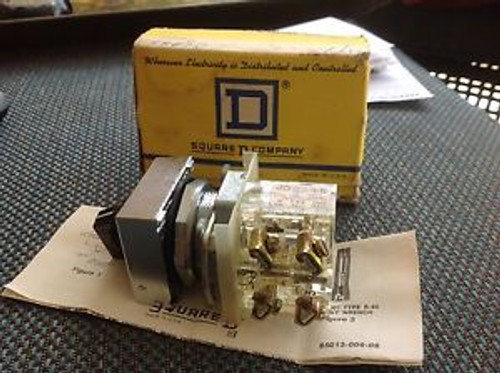 SQUARE D HOIST 3 POSITION SWITCH 9001-KXSDCBH1 TYPE KA-1 CLASS 9001 NEW