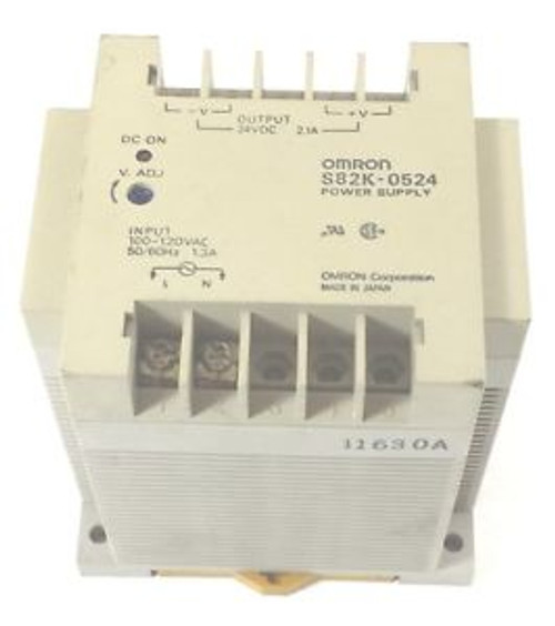OMRON S82K-0524 24VDCV 2.1A 100-120VAC SOLID STATE  POWER SUPPLY