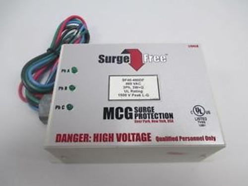 NEW MCG SF40-480DF SURGE FREE SURGE PROTECTOR 480V AC 3PH 1500V PEAK D228780