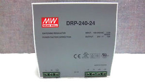 MEAN WELL SWITCHING REGULATOR DRP-240-24 NEW DRP24024