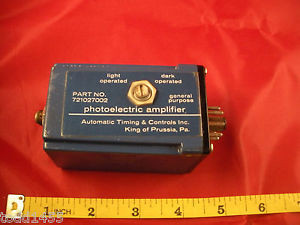 ATC 721027002 Relay Photoelectric Amplifier 8-Pin Automatic Timing Controls Nnb