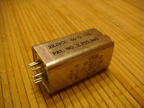 Sigma Instruments 22JNCC-50G-SIL Relay DPDT 2Amp 50Ohms 28MADC NOS