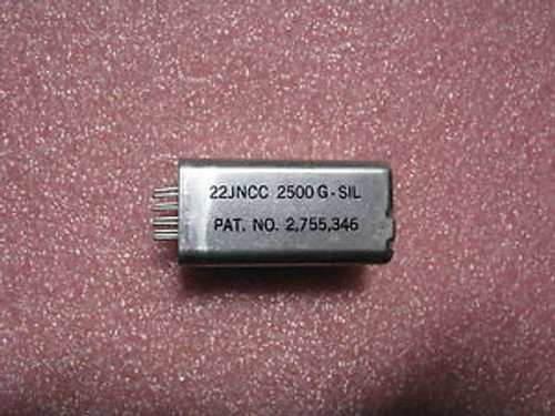 SIGMA RELAY PART # 22JNCC2500G-SIL NSN: 5945-00-051-5434