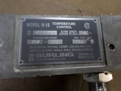 BURLING INSTRUMENT  H-1S TEMP CONTROLLER NEW IN BOX