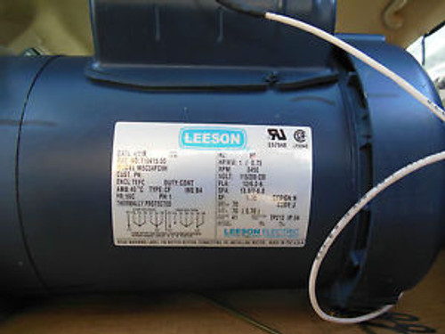 Leeson motors model M6C34FC9H 1HP
