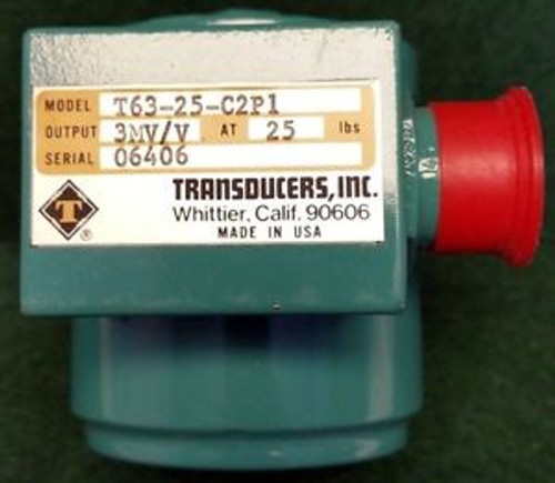 NEW Transducers Inc T63-25-C2P1 25# 3 mV/V Load Cell