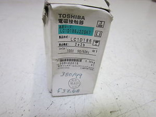 TOSHIBA LC1D186 CONTACTOR 100V NEW IN A BOX