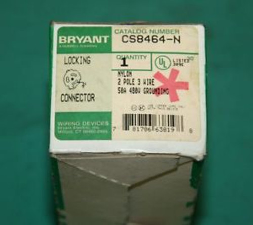 Bryant CS8464-N Locked Connector 50a 50 amp 2 pole NEW