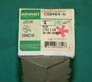 Bryant CS8464-N Locked Connector 50a 50 amp 2 pole NEW