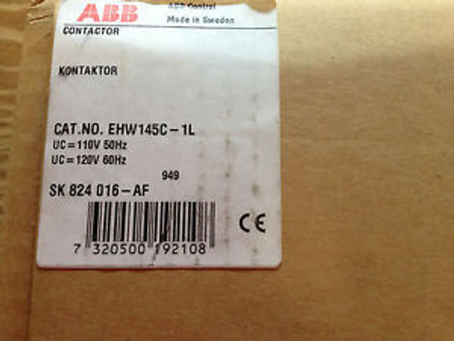 ABB EHW145C-1L 200A Welding Isolation Contactor 120VAC @ 60HZ NEW IN BOX