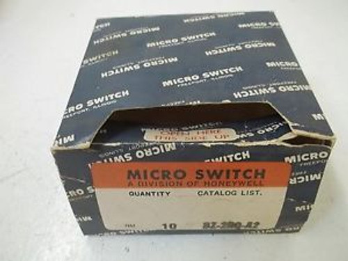 10 MICRO SWITCH BZ-2RQ-A2 NEW IN A BOX
