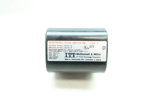 Mcdonnell & Miller Flow Switch Fs4-3S 115/230V 1 Npt