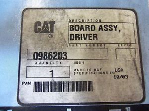 CAT BOARD ASSY, DRIVER 0986203 NEW IN BOX