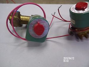 (2) ASCO RED HAT VALVES. VALVES ARE NEW NO BOX. 8300D58G,8300C58G