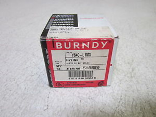 50 BURNDY YS4CLBOX NEW UIN A BOX