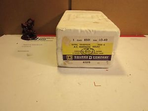 Square D (8501-LO-40) 4 Pole, 24V Coil, AC Magnetic Relay, New Surplus