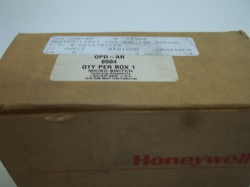 HONEYWELL OPD-AR-9504 SPLASH PROOF SWITCH 250 VAC NEW IN A BOX