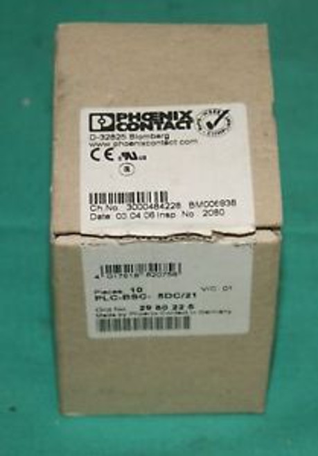 Phoenix Contact PLC-BSC-5DC/21 pluggable relay optp NEW