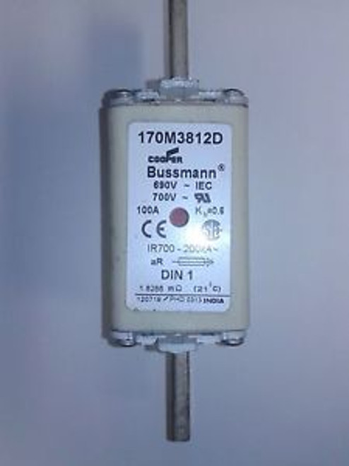 Bussmann 170M3812D FUSE 100A 690V aR DIN 1 HSDNH