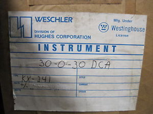 NEW WESTINGHOUSE KX-241 METER 30-0-30 KX241