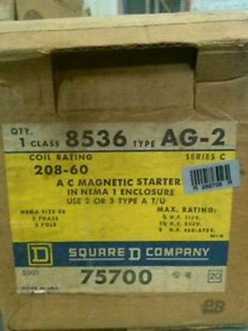 Square D 8536 AG2 AC magnetic starter