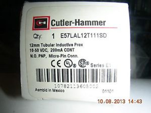 Cutler Hammer Inductive Proximity Sensor   E57LAL12T111SD