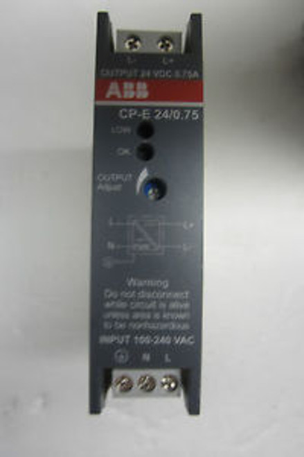 NEW ABB CP-E-24/0.75 POWER SUPPLY CPE24075