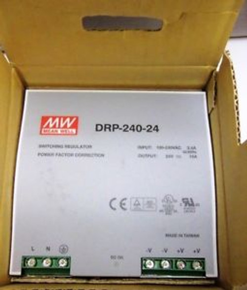 MEAN WELL DRP-240-24 SWITCHING REGULATOR NEW FACTORY BOX