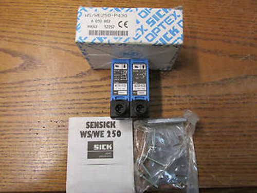 NEW NOS Sick Optex WS/WE250-P430 Through Beam Photoelectric Sensor 10-30VDC