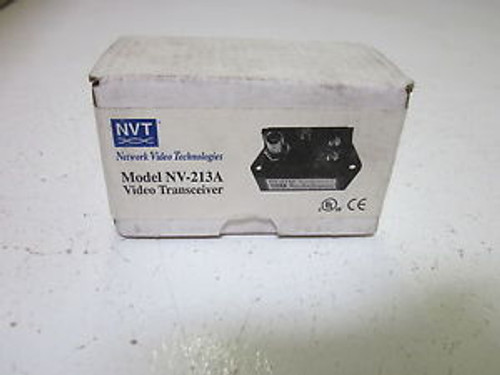 NETWORK VIDEO TECHNOLOGIES NV-213A VIDEO TRANSCEIVER 27J-231002-E NEW IN A BOX
