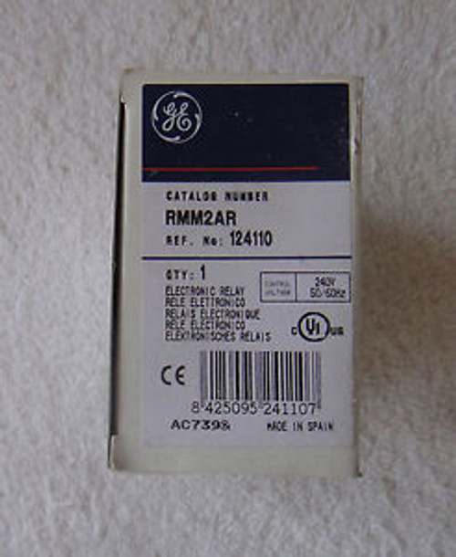 New GE Electronic Relay    RMM2AR