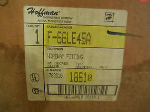 NEW HOFFMAN  F-66LE45A WIREWAY FITTING F66LE45A