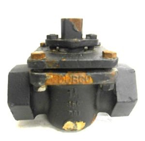 DURCO 1 1/4 PLUG VALVE, 150 DCI, THREADED ENDS, BX19232AB