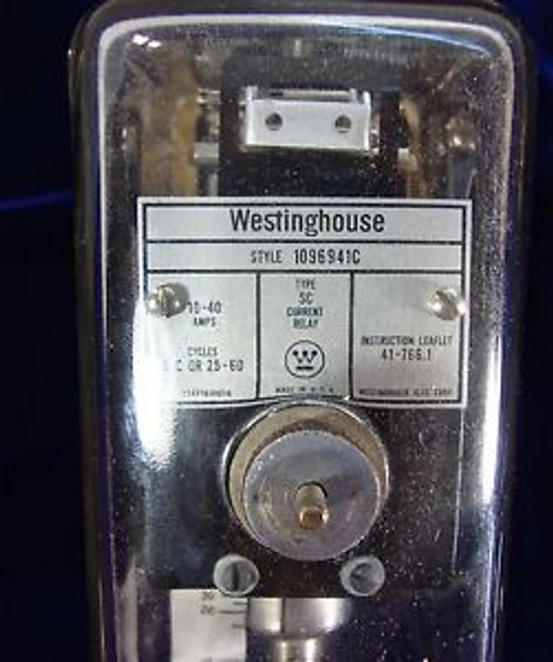 Westinghouse Type SC Current Relay Style 1096941C