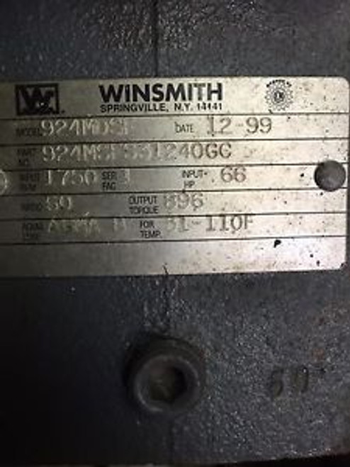 WINSMITH 924MDSF 1750RPM GEARMOTOR