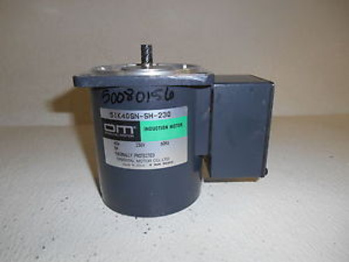 ORIENTAL MOTOR 5IK40GN-SH-230 INDUCTION MOTOR, 60HZ, 230V, 40W, NEW