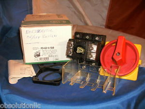 KLOCKNER MOELLER P3-63/V/SVB ISOLATOR SWITCH 3 POLE 690V P363VSVB