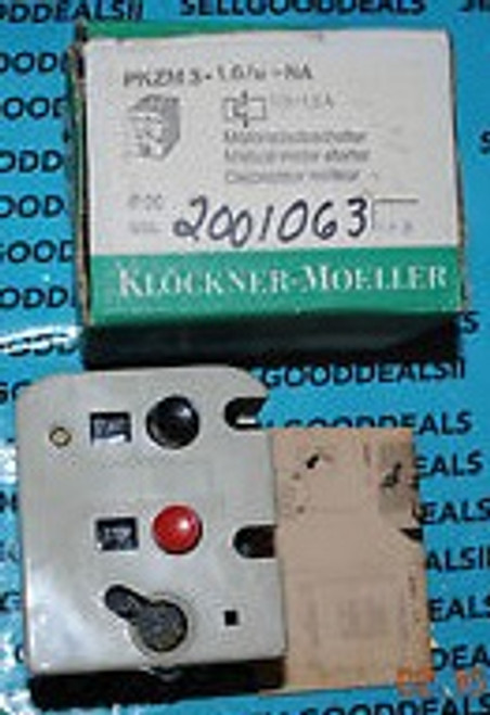 Klockner-Moeller PKZM 3-16/U-NA Manual Motor Starter PKZM316UNA New