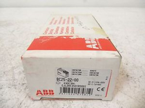 ABB BC25-22-00 CONTACTOR NEW IN BOX