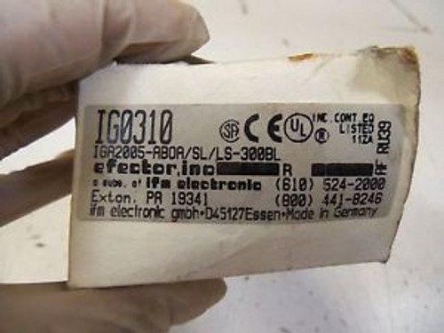 EFECTOR IG0310 NEW IN BOX