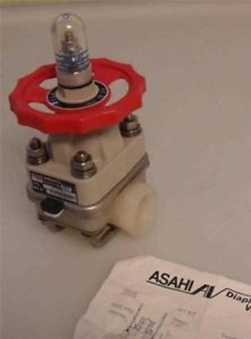 Asahi America Diaphram Valve  01F00008F  150 PSI  250 Deg F  PTFE  &gtNEW&lt