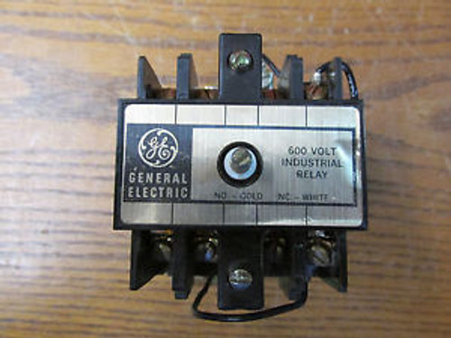 UNUSED NOS GE CR120BD03048 Industrial Relay 24VDC Coil 10A 600V 3 N.O. Series A