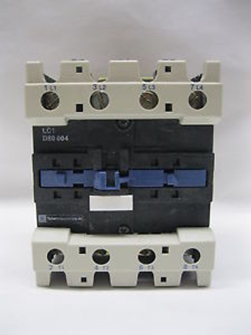 Telemecanique LC1D80004 Contactor 125 Amps 600 Volts 3 Phase 4 Poles New