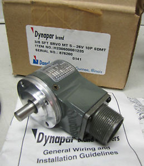 DANAHER CONTROLS DYNAPAR 3/8 SERVO MOTOR 5-26V 10P H230600001235 NEW