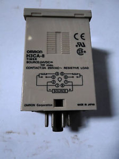 Omron Timer 24VCD, 1W max, 3A (H3CA-8)