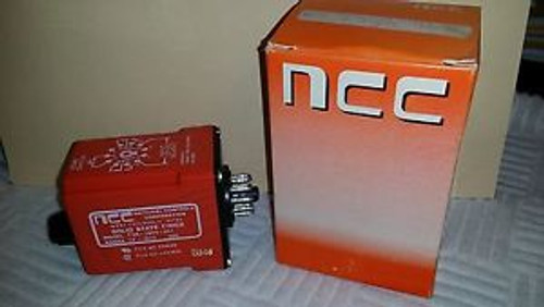 NCC  T3K-1800-461  10 Amp 120 Volt  18 - 1800 Sec Timing Relay, New Old surplus