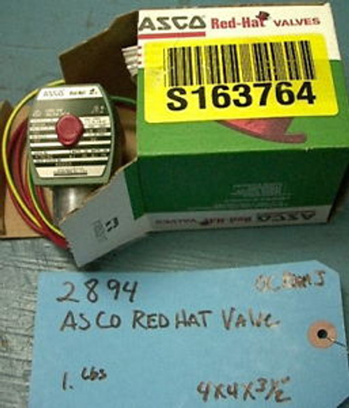 ASCO Red-Hat Solenoid Valve 1/8 pipe 100psi 120 VAC