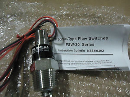 New  OMEGA FSW-22 PADDLE FLOW SWITCH  New