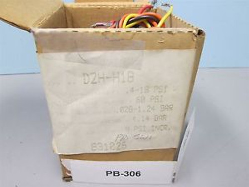 Barksdale Pressure switch D2H-H18 psi New in Box Old Stock